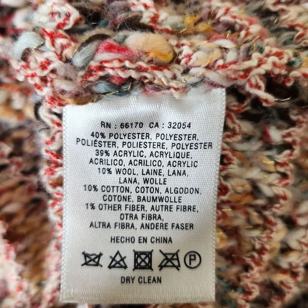 Angel of the north Anthropologie women's Size XS wool blend knit fringe jacket - Picture 9 of 9